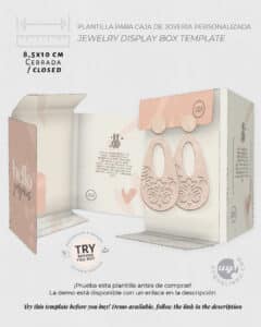 Plantilla para caja de joyería personalizada, motivo Herbal - Uy ...